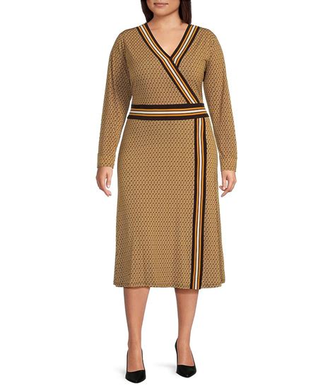 michael michael kors lola faux wrap knit dress mens